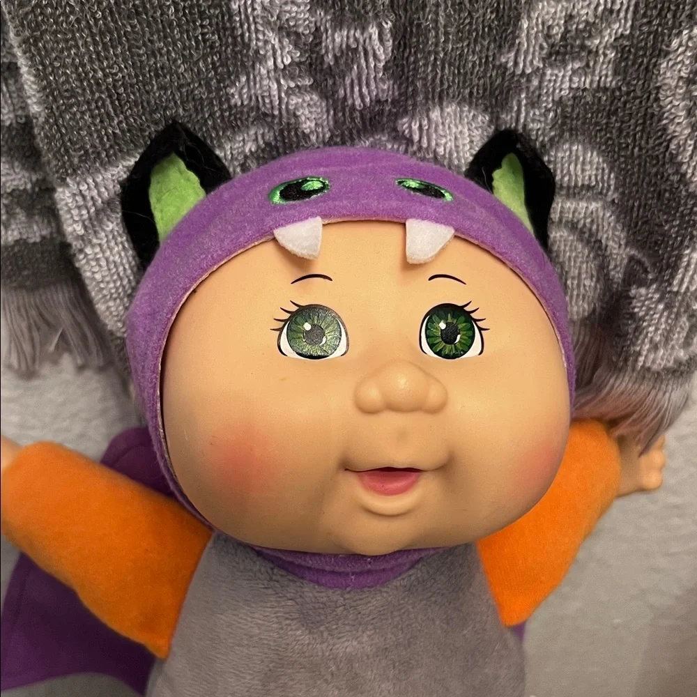 Adorable Halloween Bat Plush Toy with Striped Legs